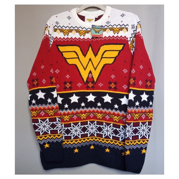 Wonder Woman Knitted Christmas Sweater 